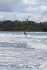 Surfing in Samara, Costa Rica