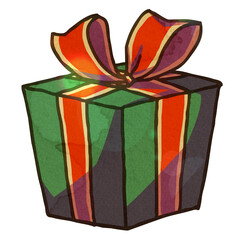 クリスマスプレゼントのイラスト