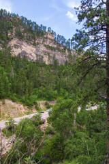 Views of Spearfish Canyon, Spearfish Canyon Scenic Byway, South Dakota