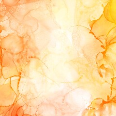 abstract fluid art painting alcohol ink technique autumn yellow background