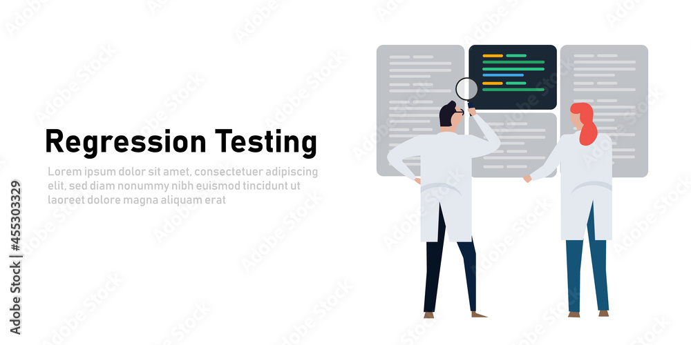 Poster regression testing to ensure that previously developed and tested software still performs after a ch
