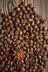 house of coffee beans. High quality photo