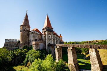 Fototapeta na wymiar The Hunedoara Castle in Romania