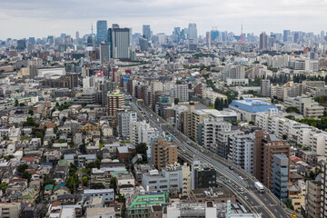 Obraz premium キャロットタワーから見た世田谷区