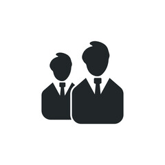 Business team vector icon illustration sign 