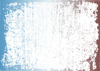 Colorful abstract grunge background in blue and chocolate color. Vactor illustration