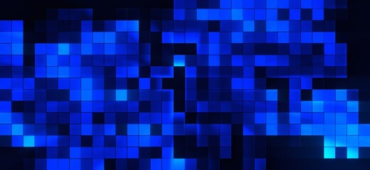 abstract blue blue background with squares
