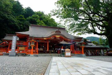 Fototapeta premium 和歌山県那智勝浦町 熊野那智大社 拝殿