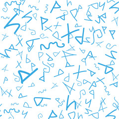 Seamless pattern with abstract figures. Vector