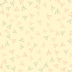 Seamless pattern with abstract figures. Vector