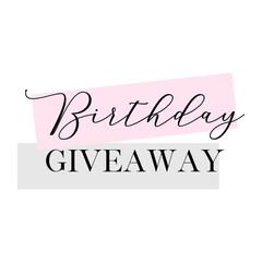 Birthday giveaway banner | Instagram post | Instagram story vector image