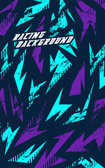 Abstract geometric backgrounds for sports and games. Abstract racing backgrounds for t-shirts, race car livery, car vinyl stickers, etc. Vector background.  © Varian