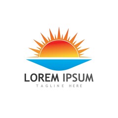 Obraz premium Sun Vector illustration Icon