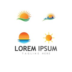 Obraz premium Sun Vector illustration Icon