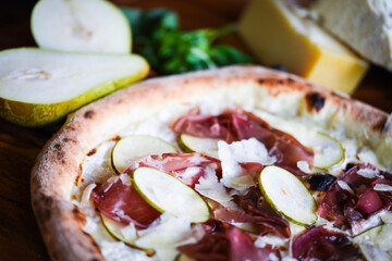 delicious Italian pizza with fresh ingredients