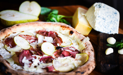 delicious Italian pizza with fresh ingredients