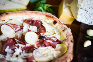 delicious Italian pizza with fresh ingredients