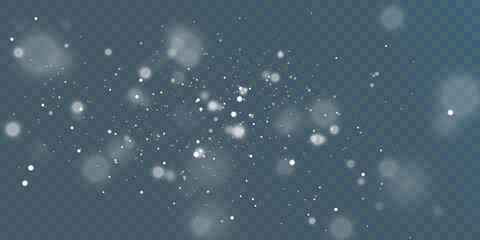 Glowing light effect with many glitter particles isolated on transparent background. Vector star cloud with dust.	