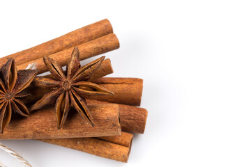 Stars anise and Cinnamon