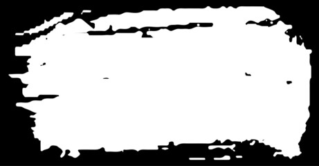 The grunge frame is black. A white spot on a black background. Place to insert text or logo