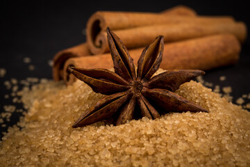 tropical brown sugar, anise