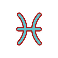 Fototapeta premium pisces symbol design