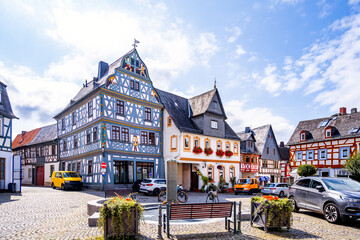 Marktplatz, Bad Camberg, Hessen, Deutschland 