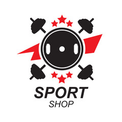 Vector logo of a sports goods store