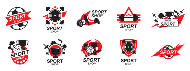 Vector logo of a sports goods store