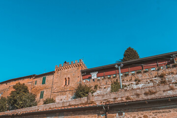 The small medieval village of Vinci in Tuscany