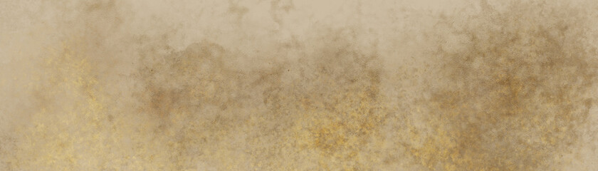 Old light brown paper parchment background design with distressed vintage stains and ink spatter and elegant antique beige color. 