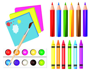 witaj szkoło, jesień, kredki, tablica, szkoła, edukacja, egzamin, przedszkole, rysować, uczyć się, malować, pióro, pędzel, farby, kolorowe, pisać, bisnes, plik wektorowy, kredka, ilustracja, projekt,  - obrazy, fototapety, plakaty