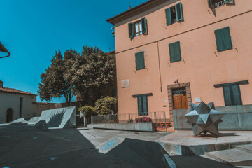 The small medieval village of Vinci in Tuscany