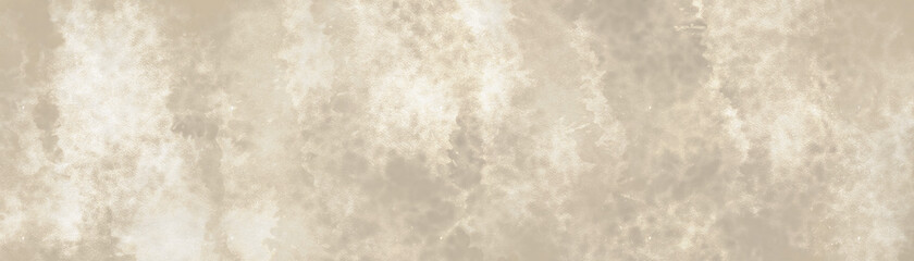 Old light brown paper parchment background design with distressed vintage stains and ink spatter and elegant antique beige color. 