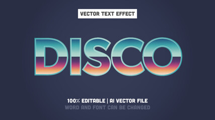 Retro Disco - Editable Text Effect