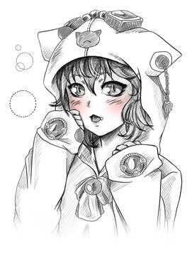 Aesthetic Hoodie Cute Anime Girl Drawings, anime hoodie girl HD phone  wallpaper | Pxfuel