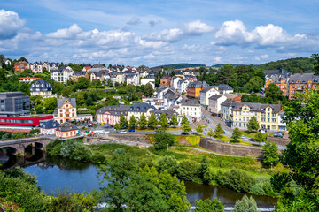 Fototapeta na wymiar Blick über Weilburg, Hessen, Deutschland 