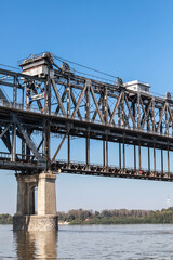 Vertical photo of Danube Bridge