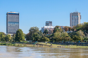 Coastal view or Ruse taken from Danube River