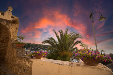 Panorama della città di agropoli, cilento, campania