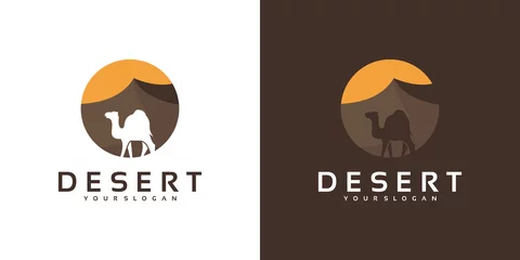 Foto op Plexiglas desert camel logo, reference logo. © agus
