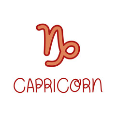 capricorn symbol illustration