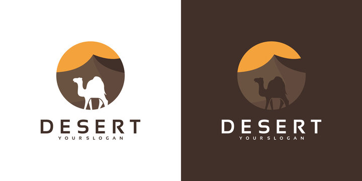 desert camel logo, reference logo.