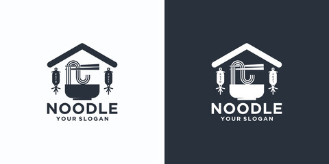 noodle logo reference,with initial style, noodle shop, ramen,udon, food shop and other.