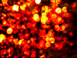 Digital Red Bokeh Lights Background