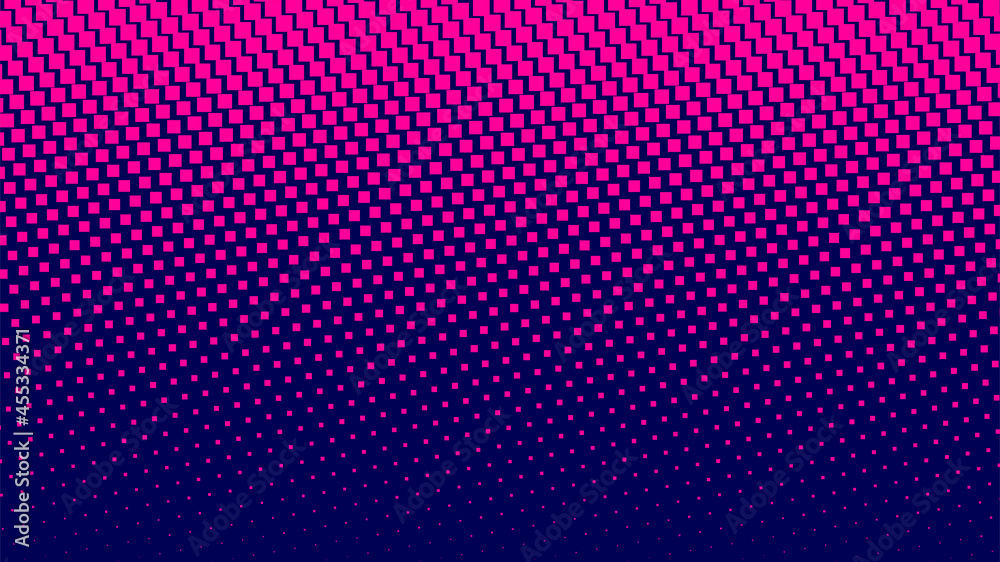 Poster abstract vector halftone background. pattern design elements with pink and blue gradient.