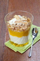 Creme de cottage com manga e barrinha