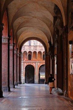 Porticoes of the city of Bologna, a UNESCO World Heritage Site 2021, Emilia-Romagna, Italy