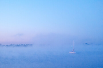 Boat and sunrise