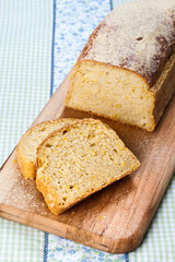 Pão de iogurte e milho